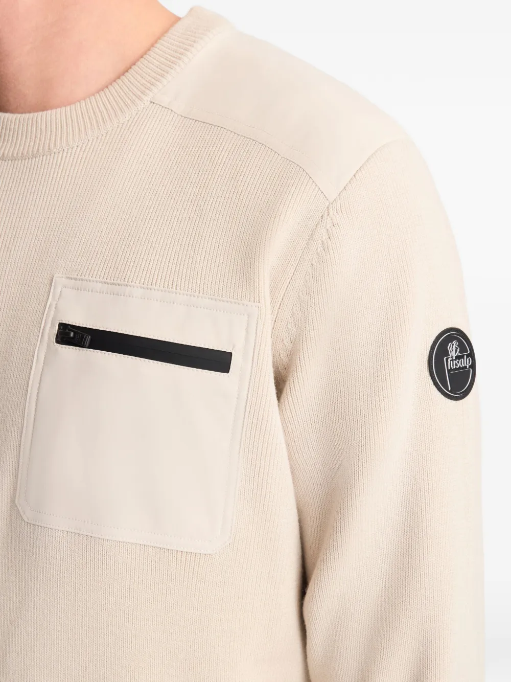 Tevan Chest-Pocket Wool Sweater