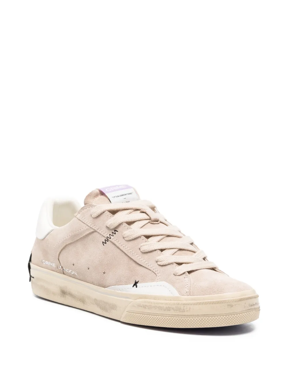  Crime London Leather Low-top Sneakers - Neutrals 