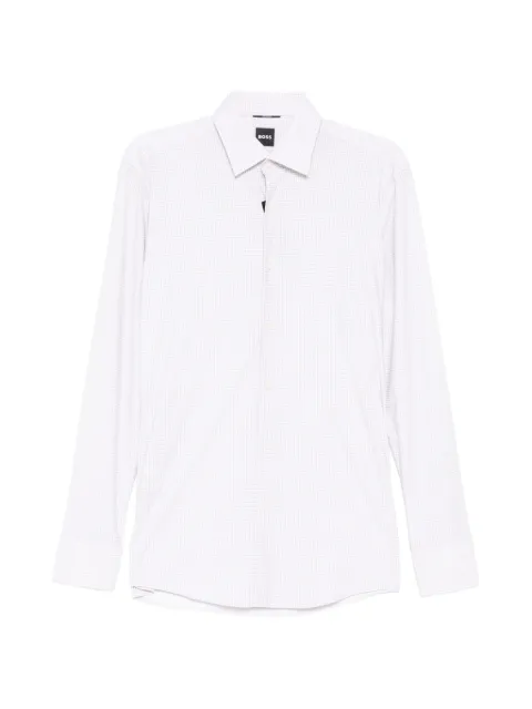 BOSS geometric-print shirt