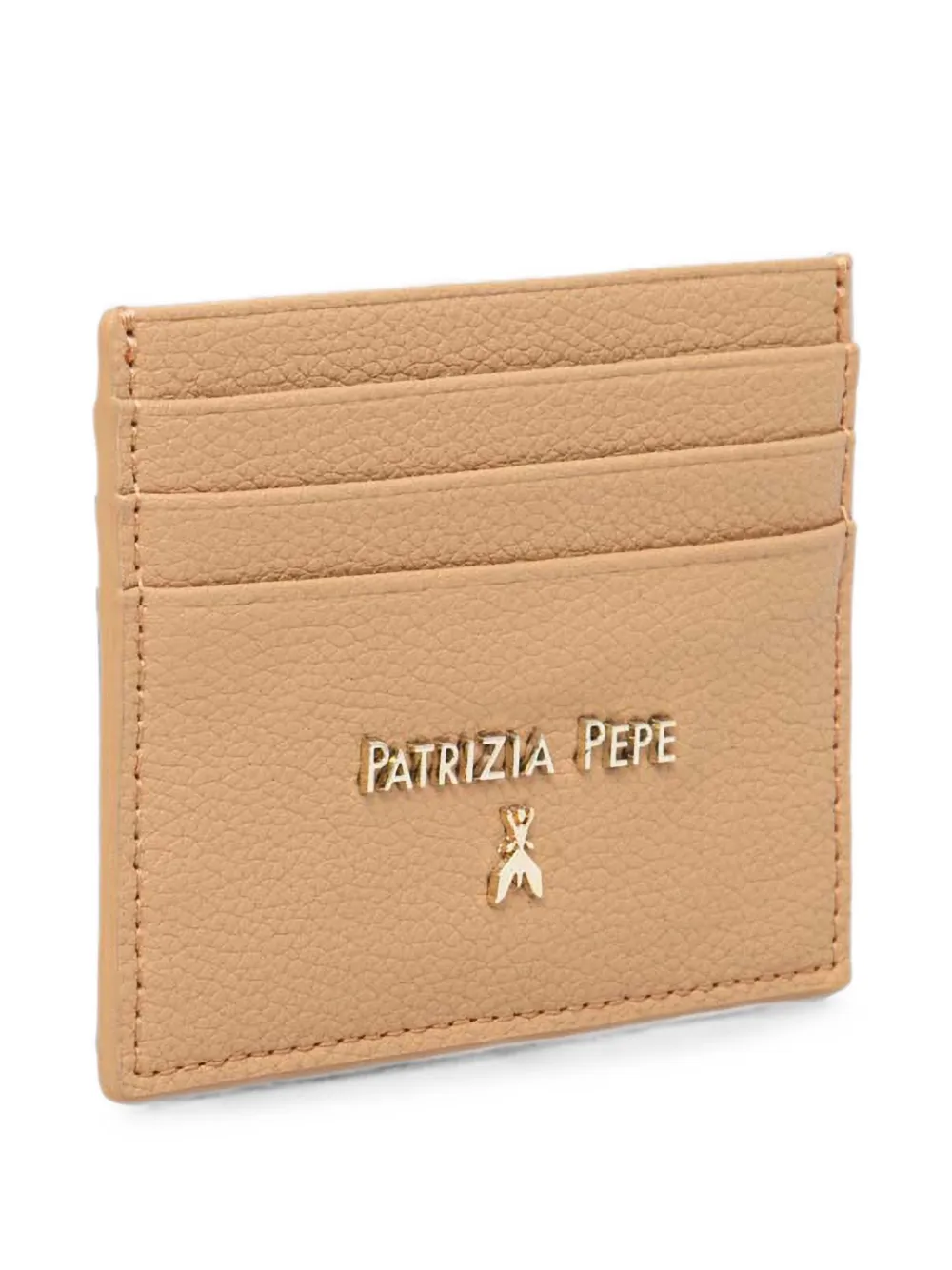 Patrizia Pepe logo cardholder wallet Beige