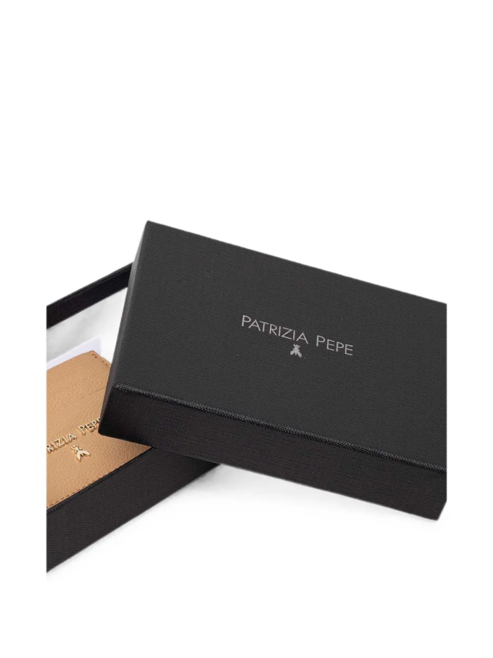 Patrizia Pepe logo cardholder wallet Beige