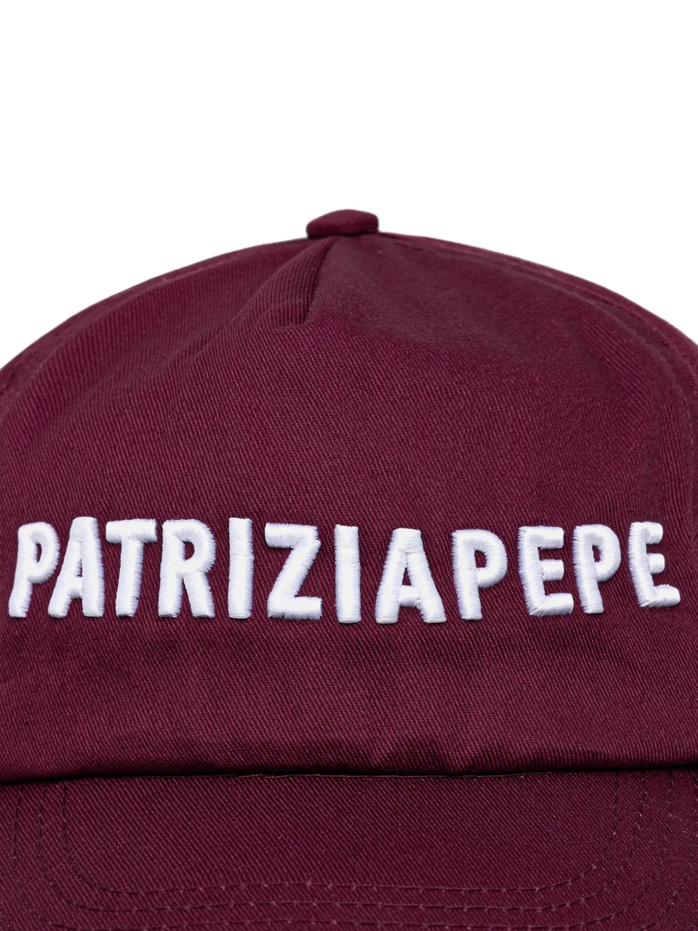 Patrizia Pepe Honkbalpet met geborduurd logo Rood