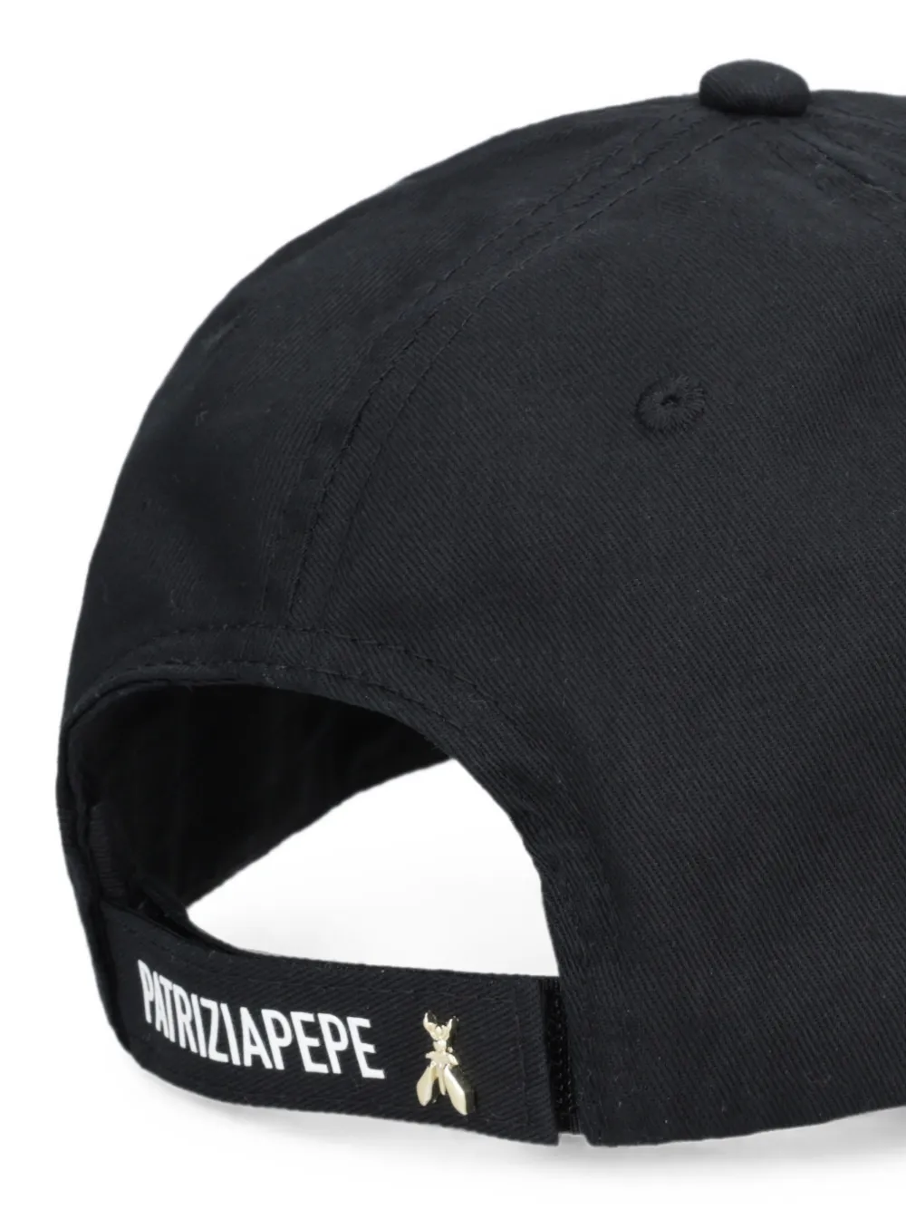 Patrizia Pepe logo baseball cap Zwart