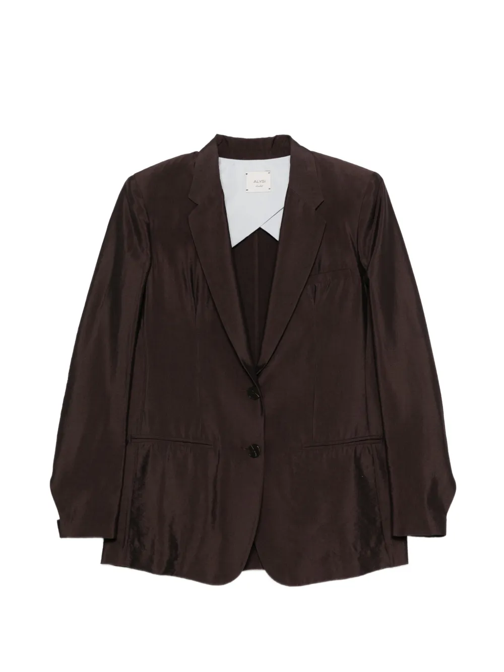 Alysi notched-lapel blazer - Marrone