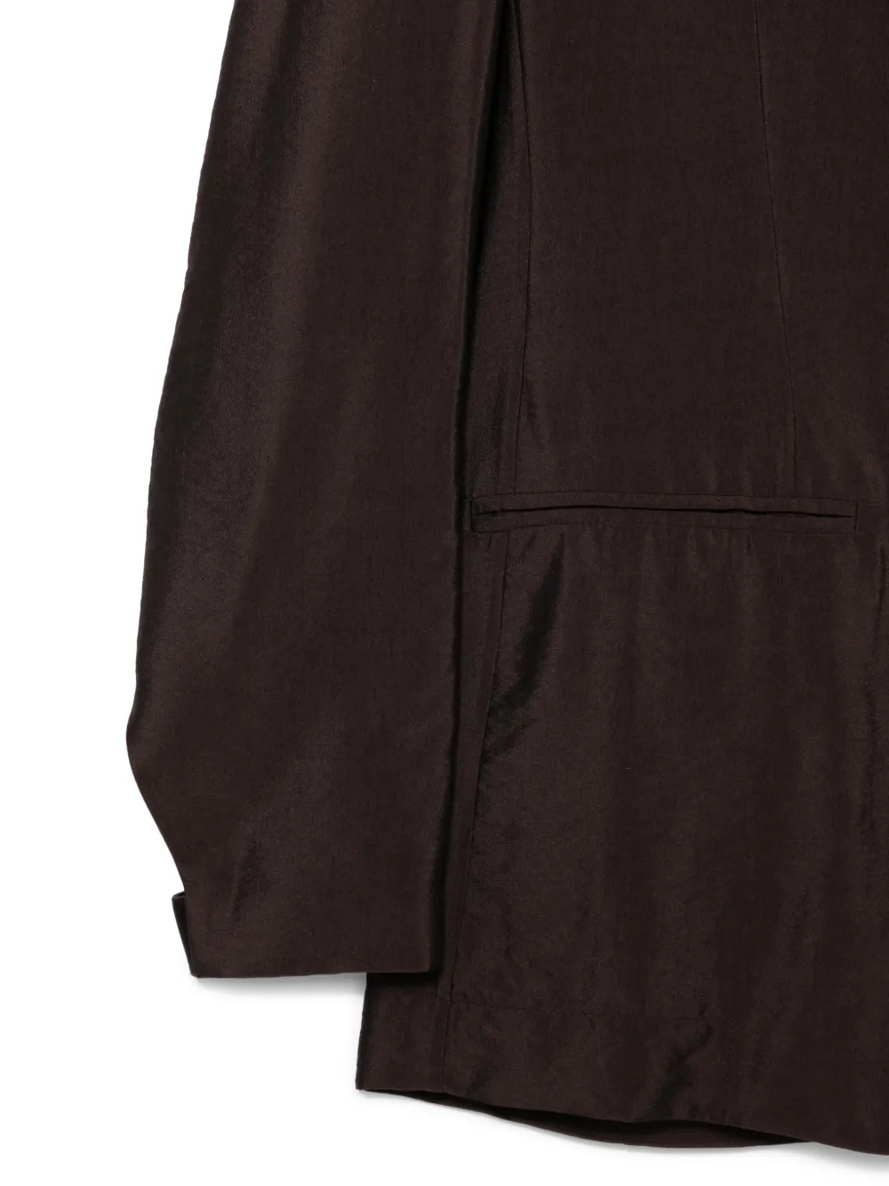 Alysi Blazer met bewerkte revers Bruin