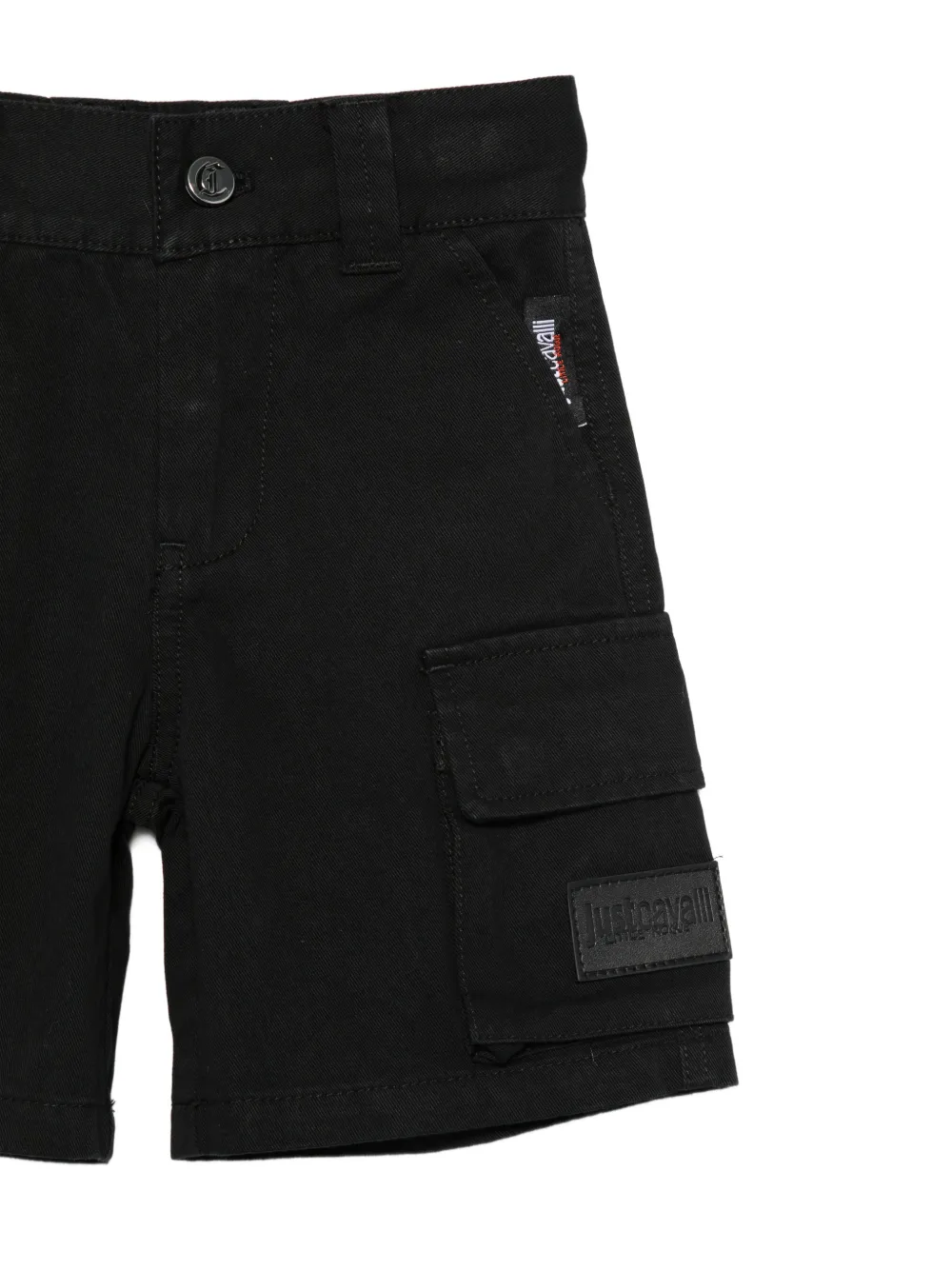  Just Cavalli Black Cargo Shorts 