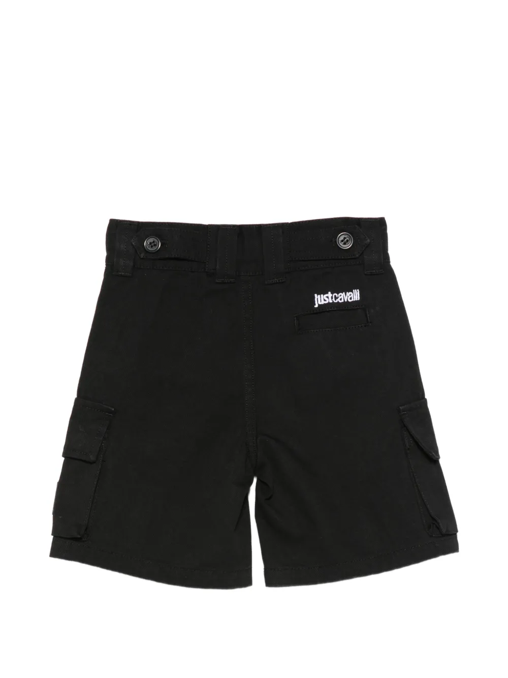  Just Cavalli Black Cargo Shorts 