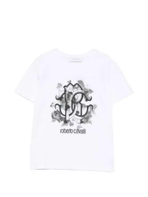 Roberto Cavalli Junior logo-print T-shirt