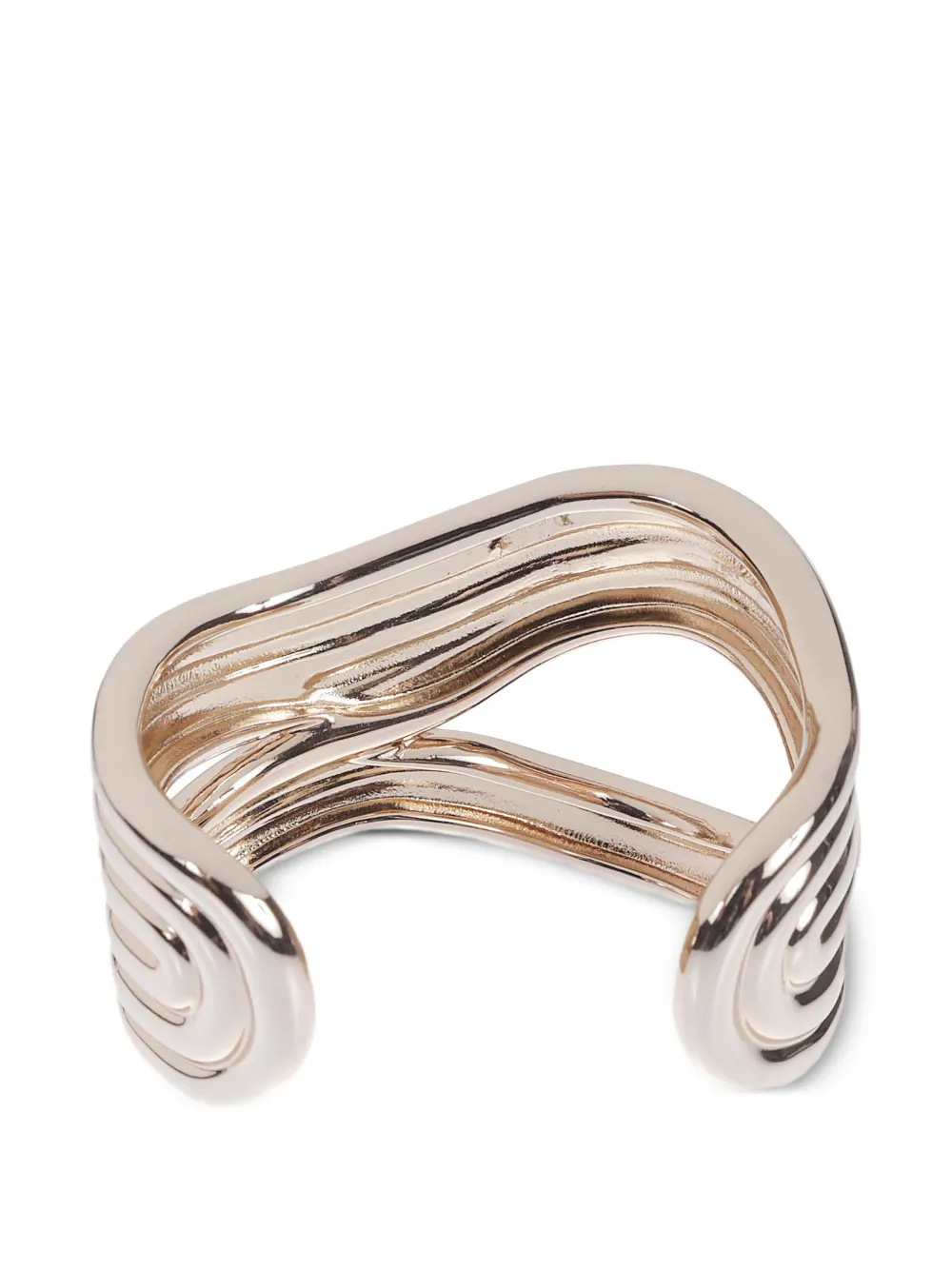  Max Mara Brazalete Wavy - Dorado 