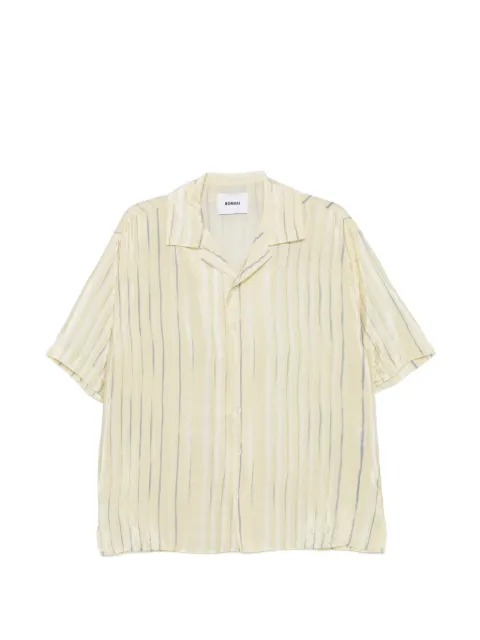 Bonsai striped camp-collar shirt