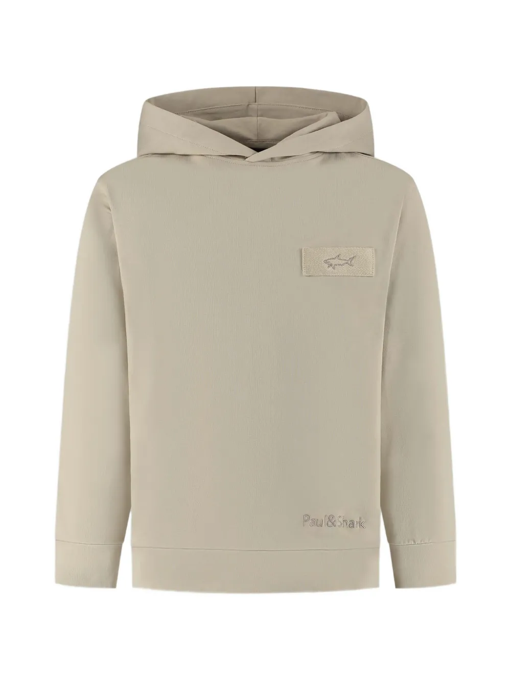 Paul & Shark Junior logo-patch hoodie - Toni neutri