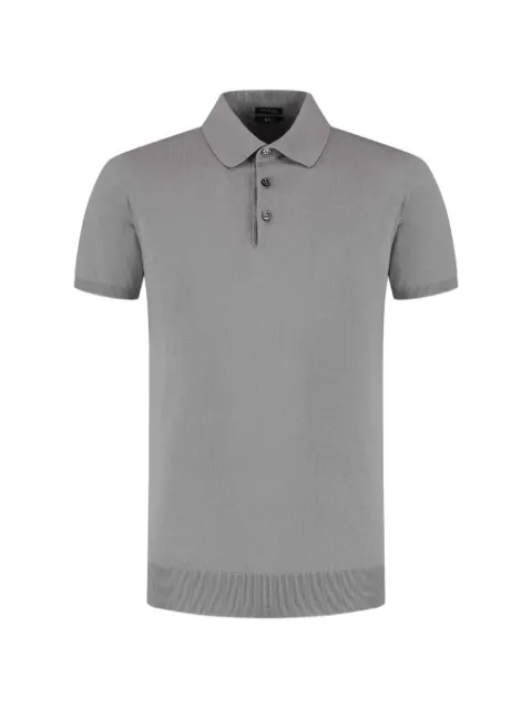 Kiton ribbed-hem polo shirt