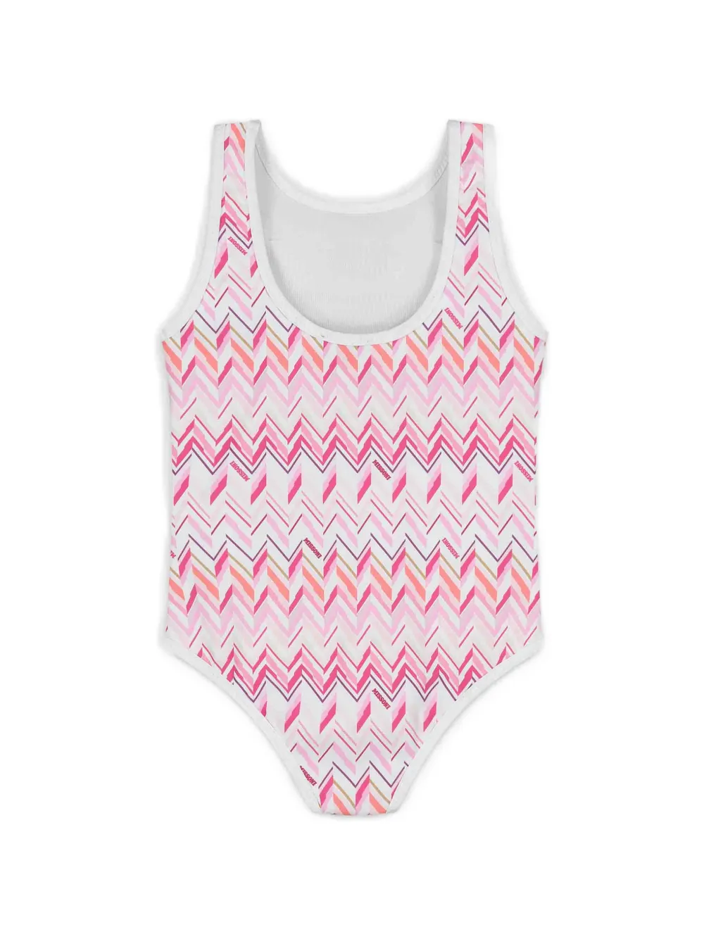 Missoni Kids Costume intero con fiocco - Rosa
