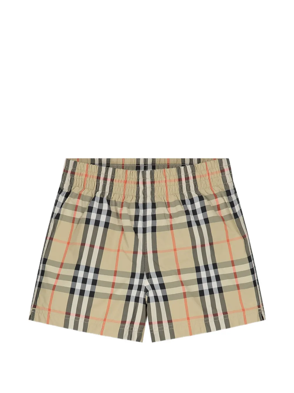 Burberry Kids Check swim shorts - Toni neutri