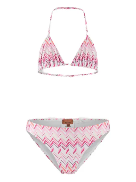 Missoni Kids chevron printed swimsuit