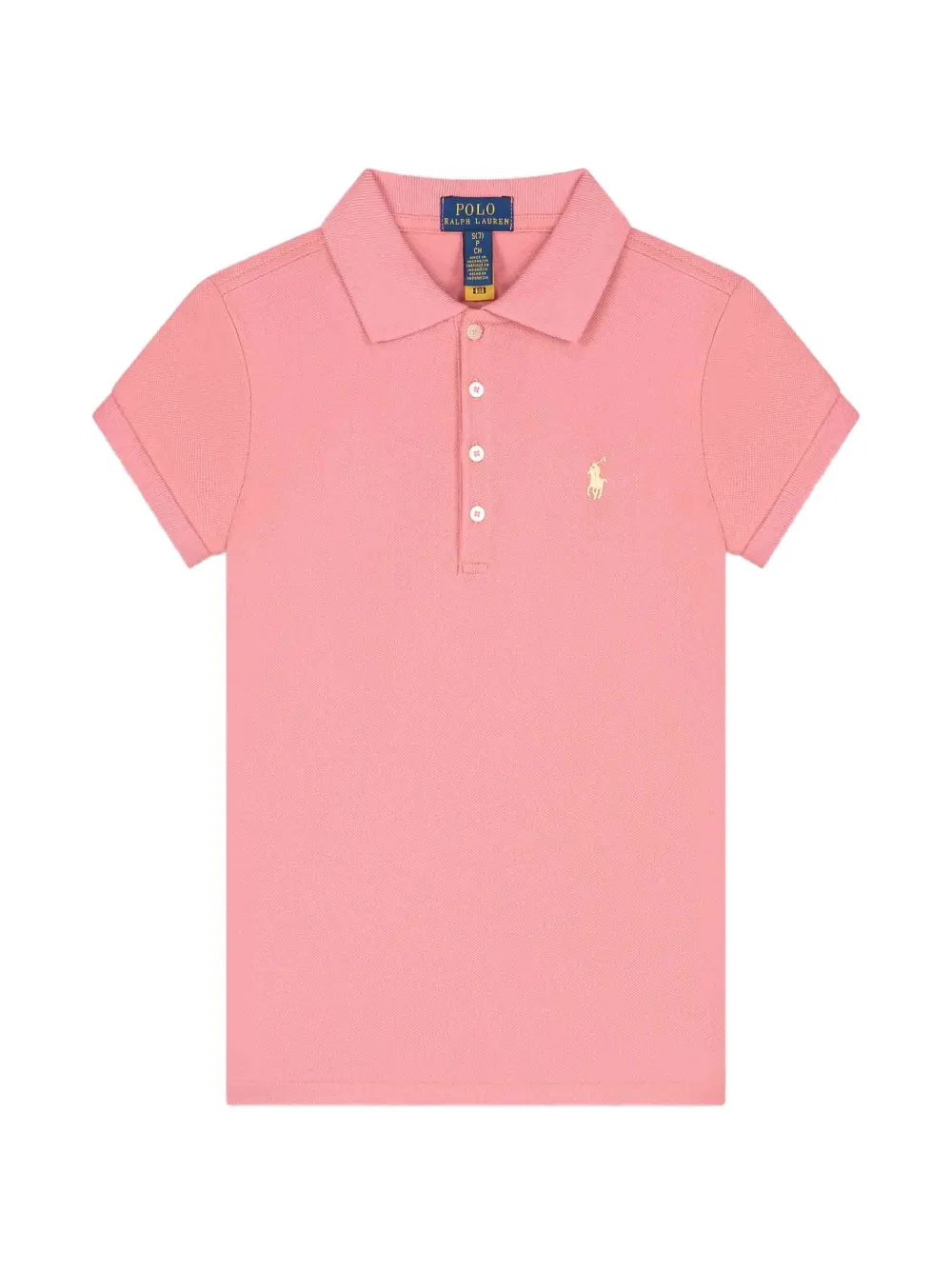 POLO RALPH LAUREN KIDS Polo a maniche corte con bottoni - Rosa