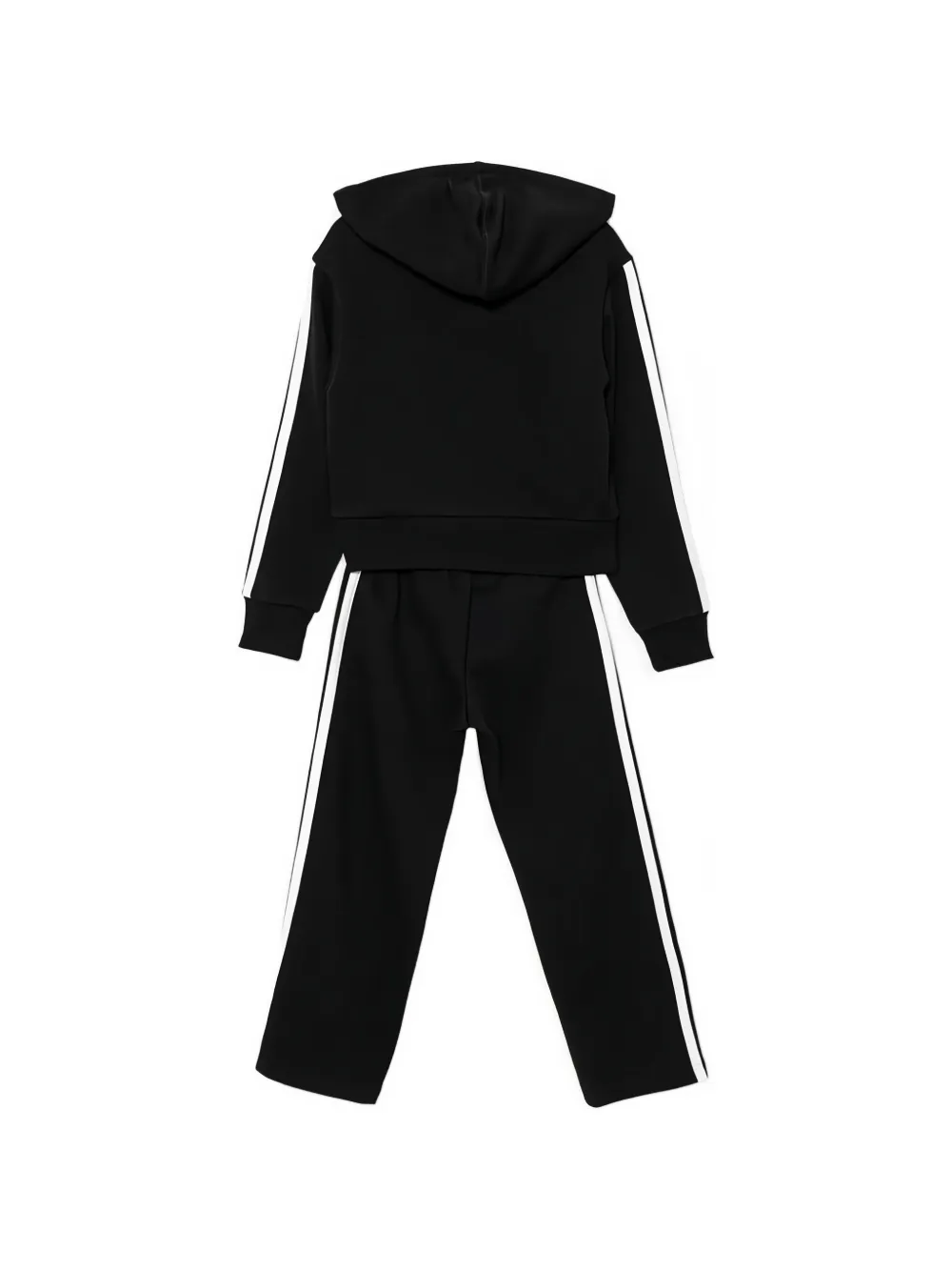 adidas Kids Gestreept trainingspak met capuchon Zwart