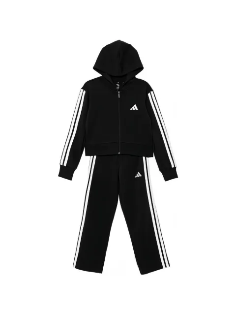 adidas Kids stripes hooded tracksuit