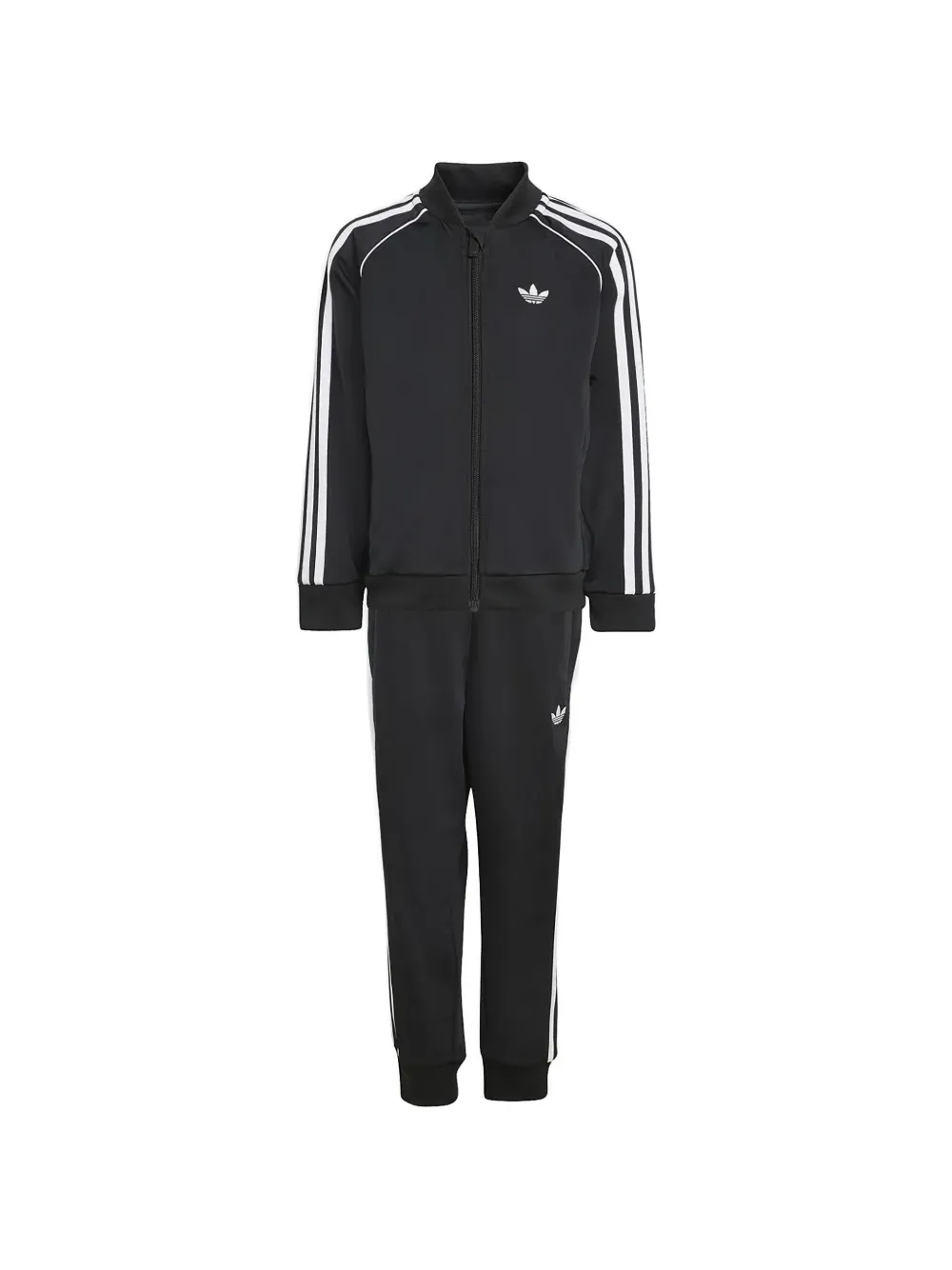 adidas Kids logo-embroidered side-stripe tracksuit - Nero