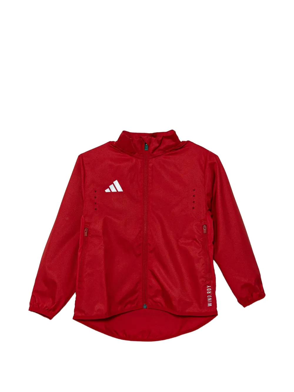 adidas Kids logo-print zip-up jacket - Rosso