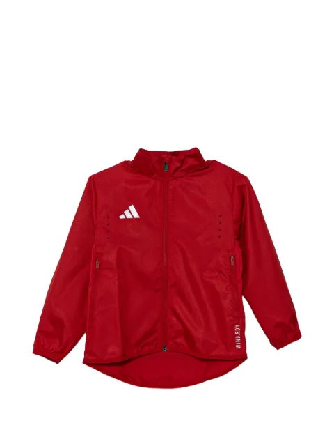 adidas Kids logo-print zip-up jacket