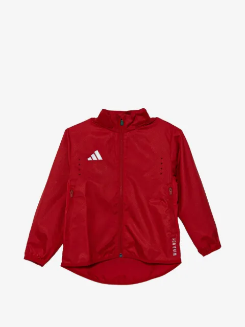 adidas Kids Jaqueta com zíper e estampa de logo