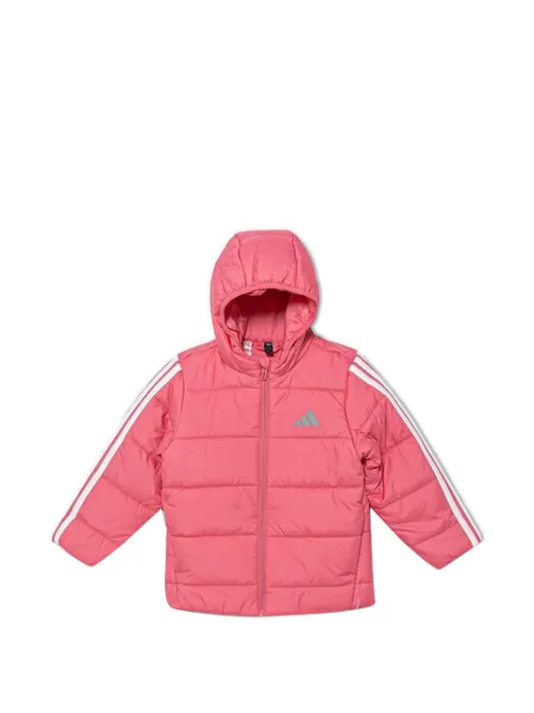 adidas Kids striped hooded jacket