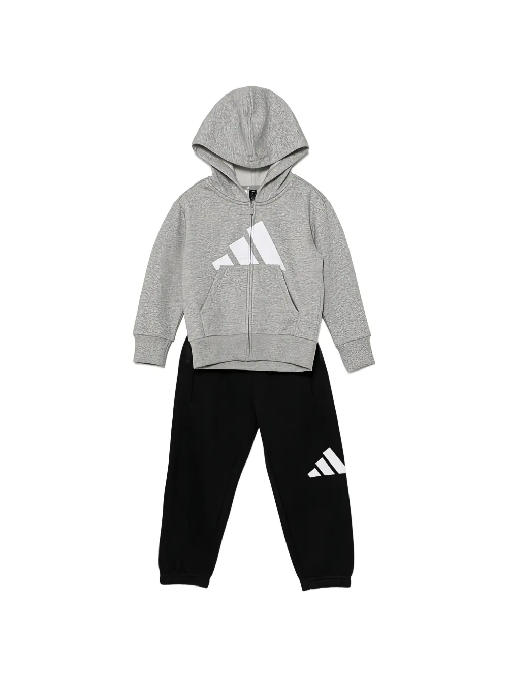 adidas Kids graphic hooded tracksuit - Grigio