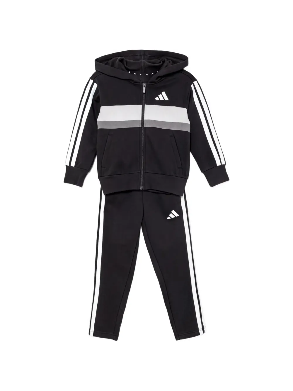 adidas Kids Tuta sportiva con banda laterale - Nero