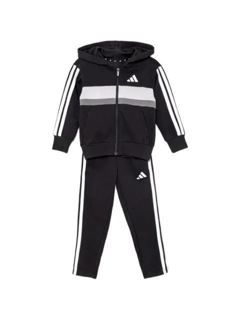 adidas Kids traje deportivo con capucha a rayas