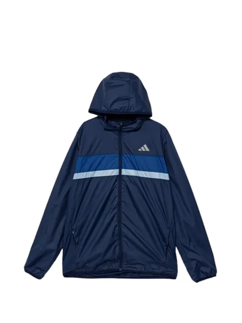adidas Kids striped hooded jacket