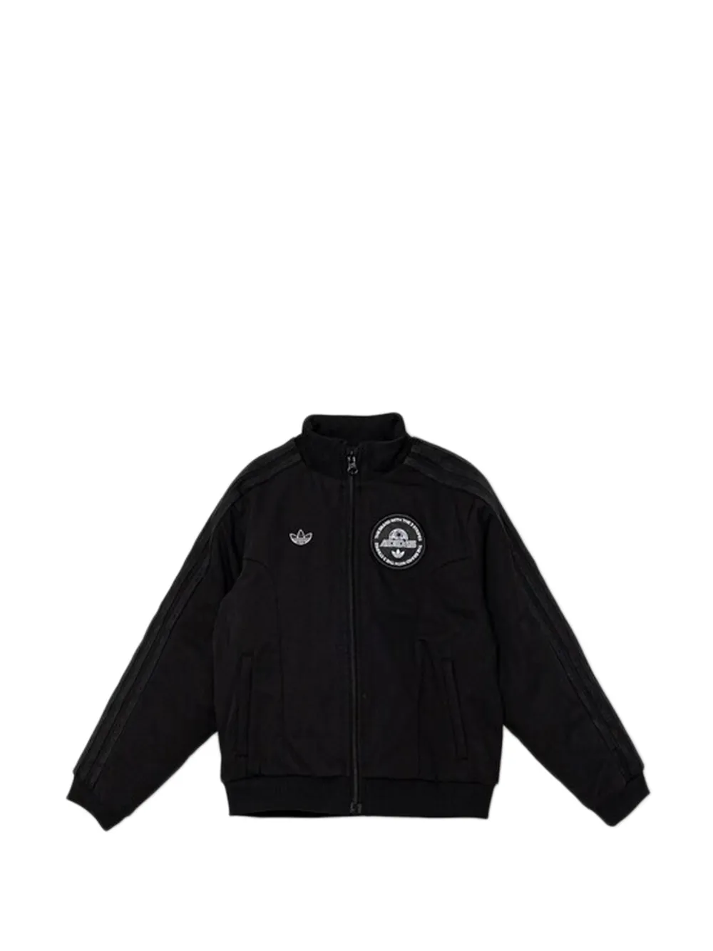 adidas Kids logo-patch jacket - Nero