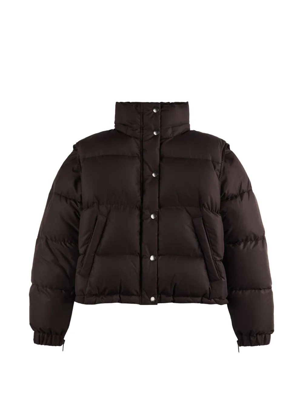 Hogan deconstruct puffer jacket - Marrone