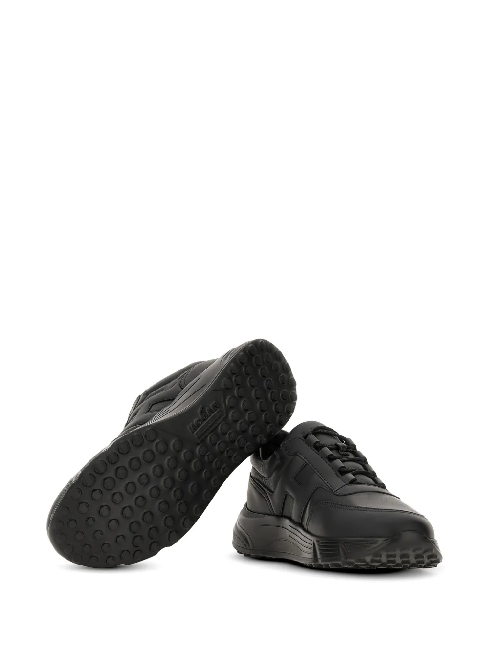 Hogan Leren sneakers Zwart