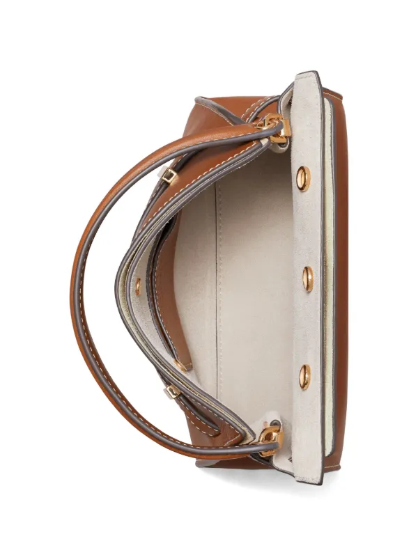 Tory Burch Petite Lee Radziwill Double Bag | Brown | FARFETCH ZA