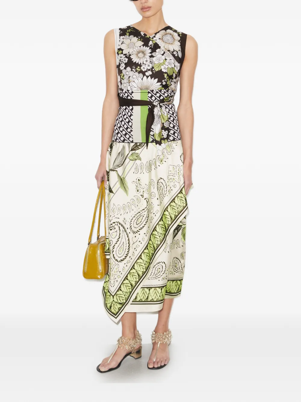 Tory Burch Zijden top Bruin