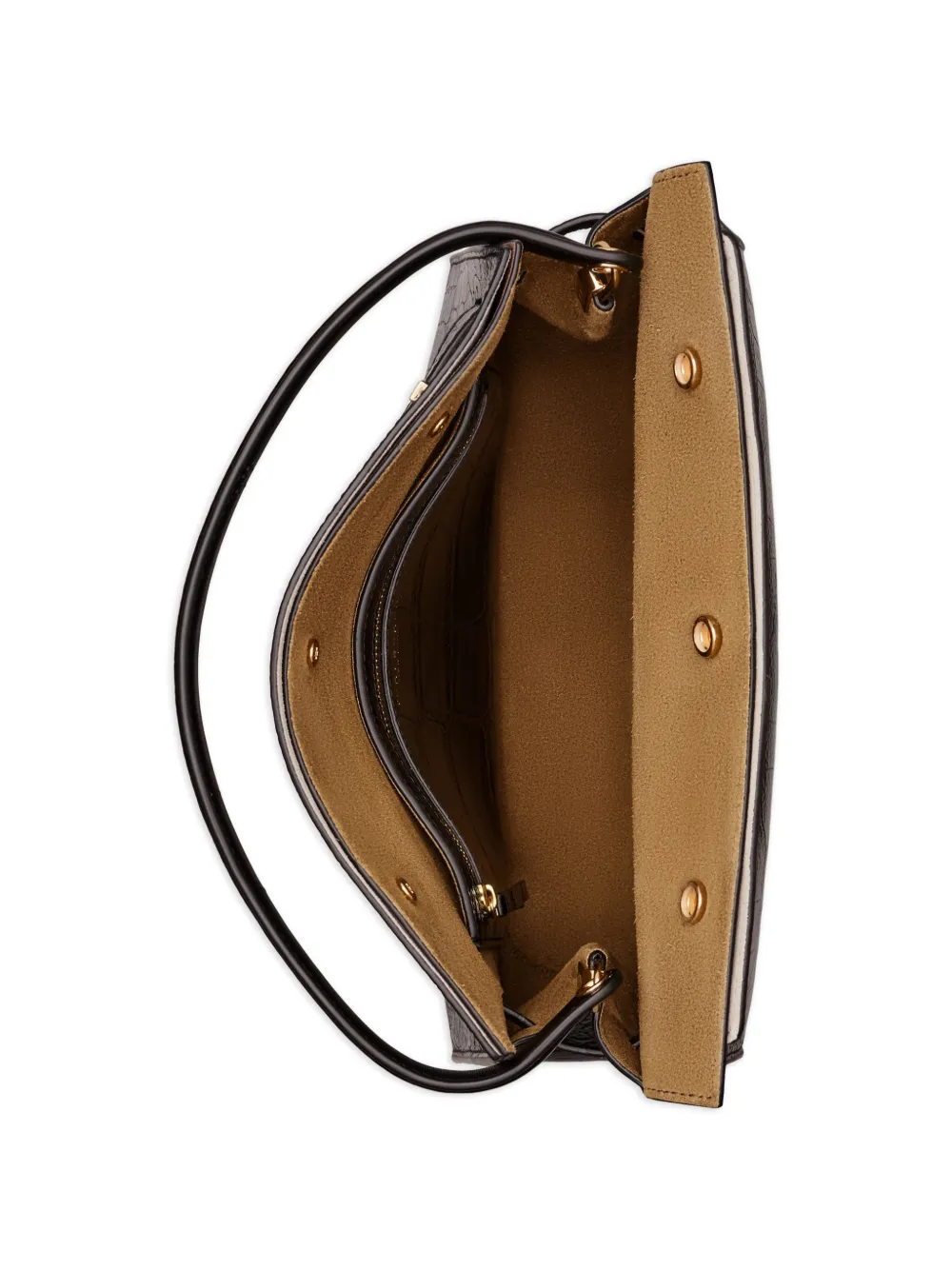 Tory Burch Small Lee Radziwill Embossed Double Bag | Black | FARFETCH