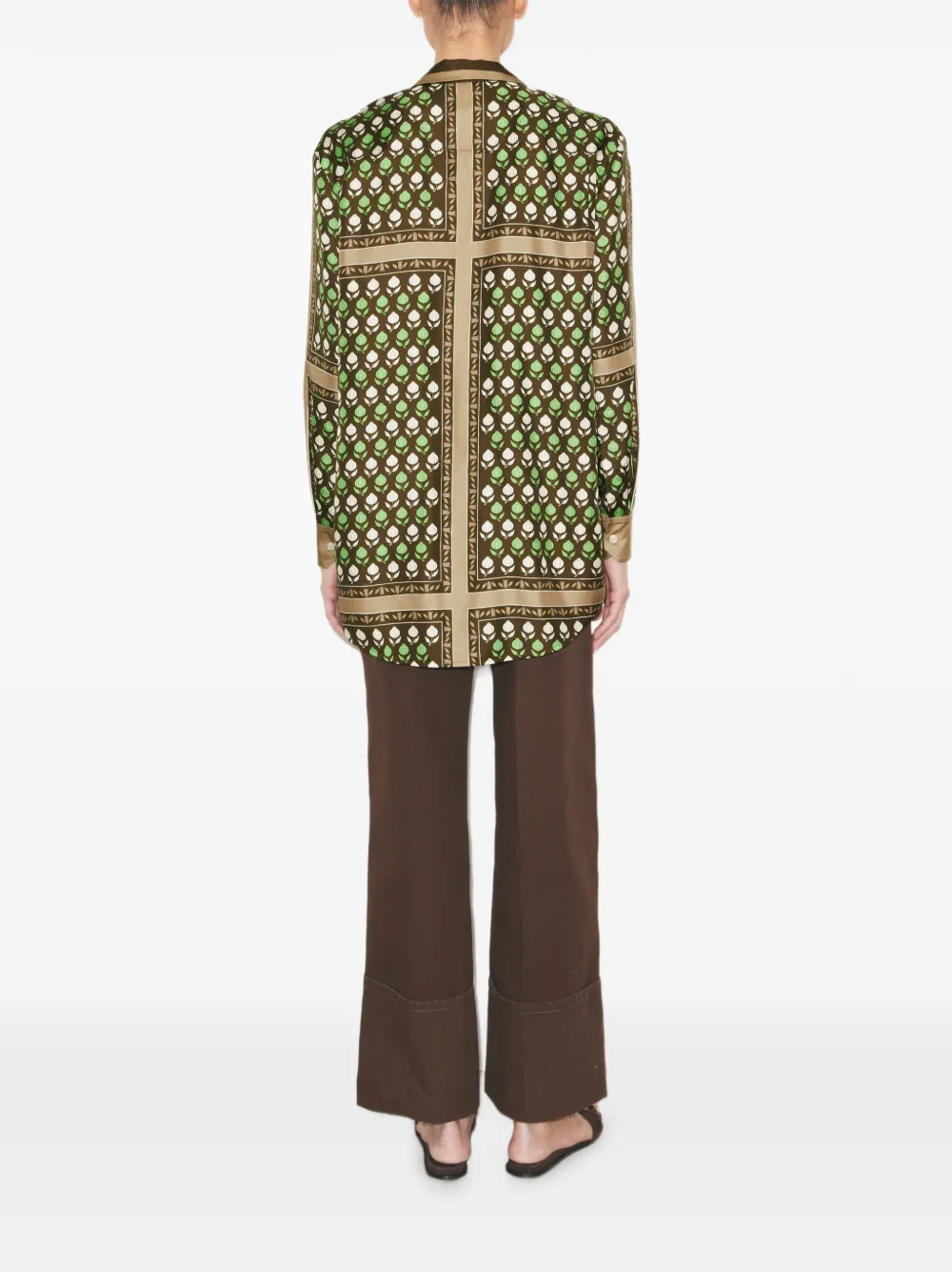  Tory Burch Silk Top - Brown 