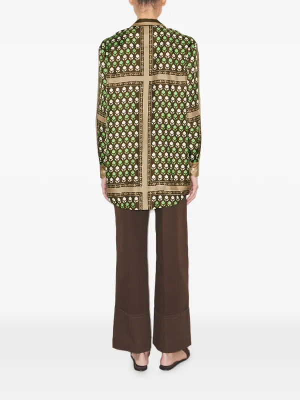 Tory Burch シルク トップ | ブラウン | FARFETCH JP