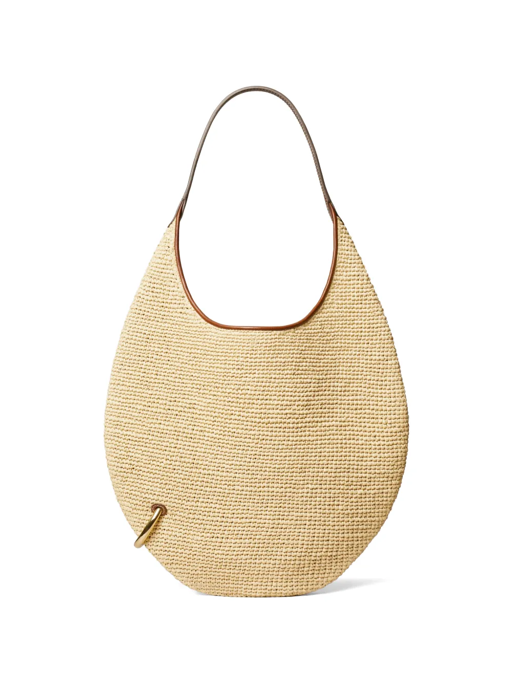 Tory Burch Pierced soft straw bag - Toni neutri