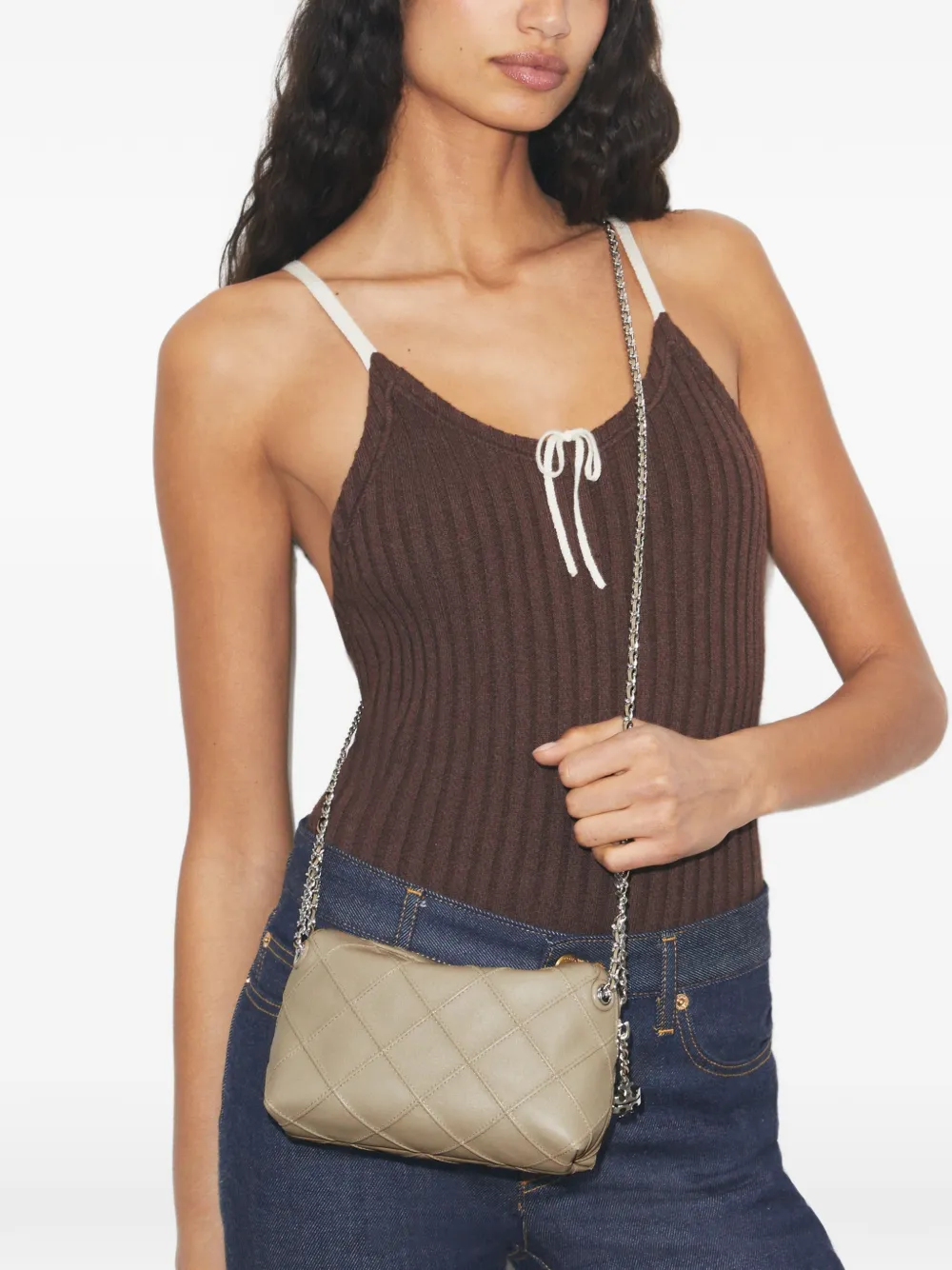 Tory Burch Fleming Soft crossbodytas Beige