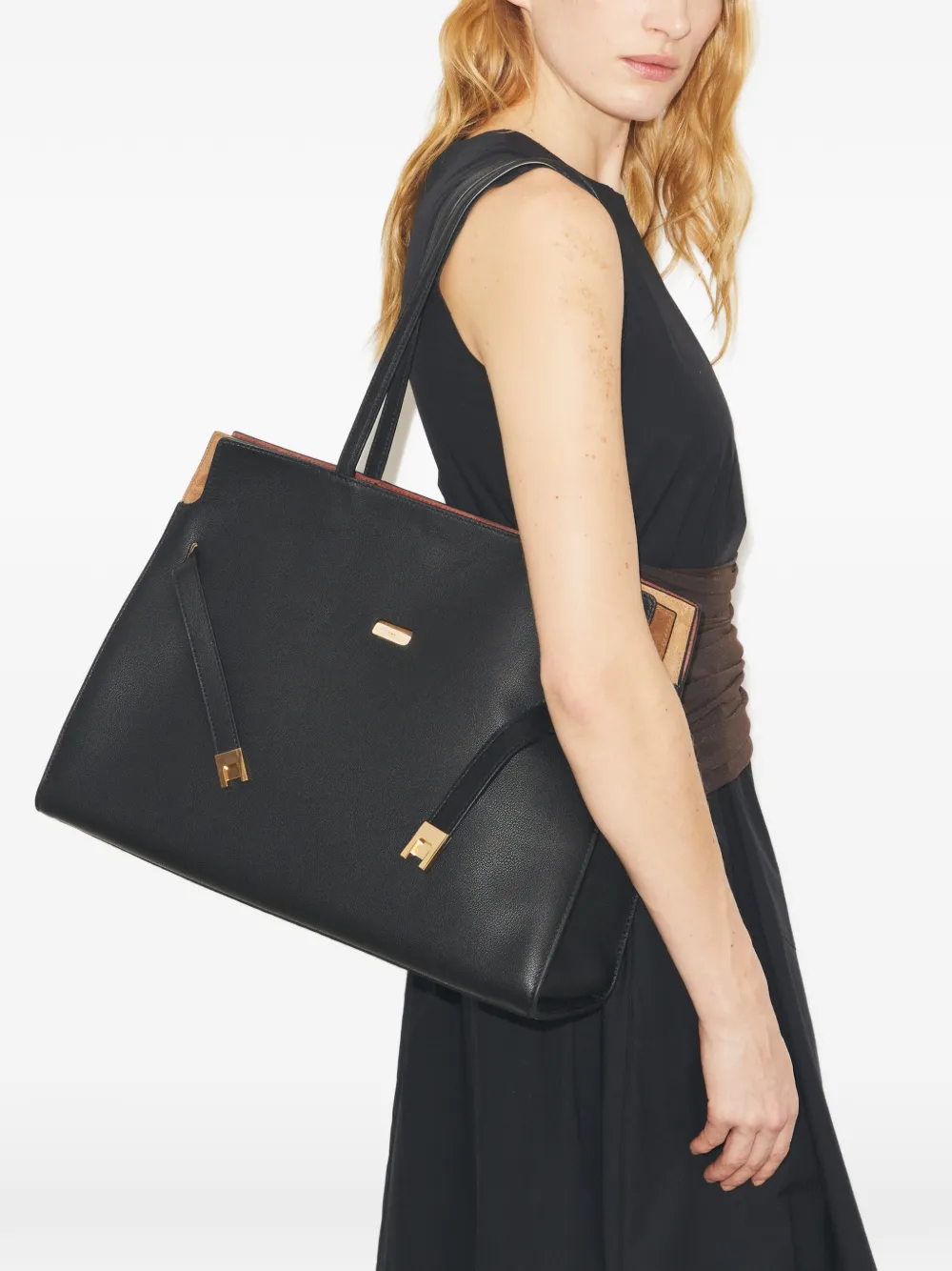 Tory Burch Lee Radziwill shopper Zwart