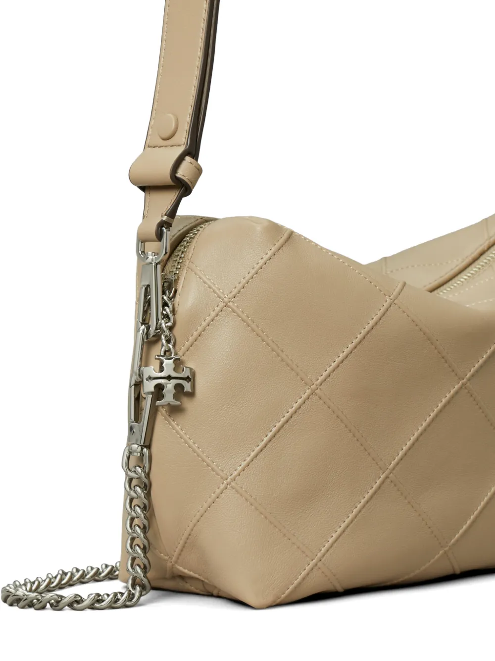 Tory Burch Grote Fleming zachte crossbodytas Beige