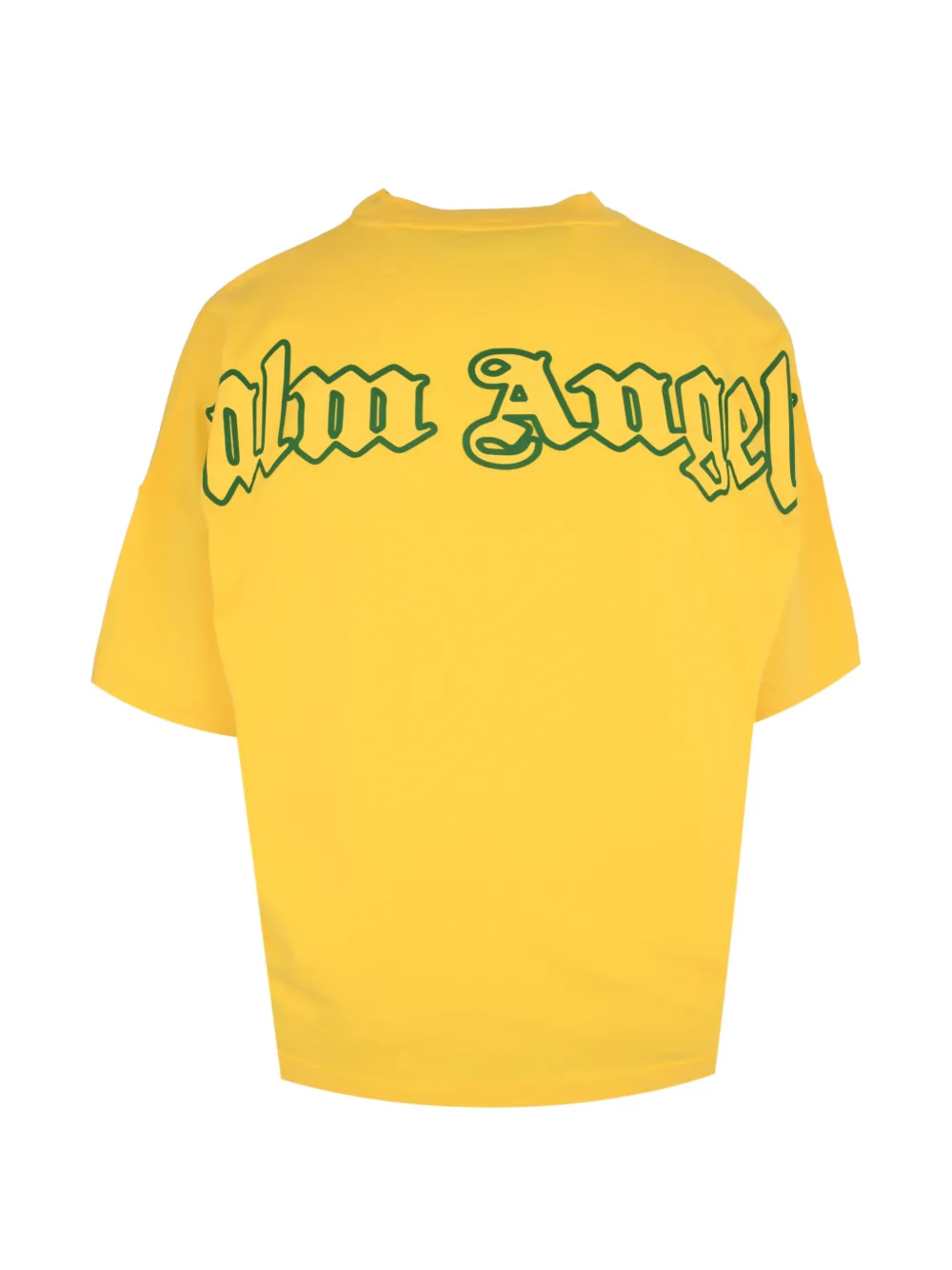 Palm Angels T-shirt met logoprint Geel