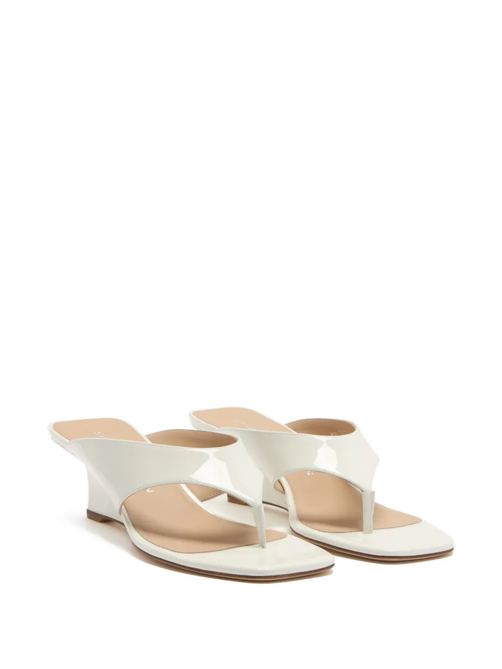Stuart Weitzman Vinnie sandalen met sleehak Wit