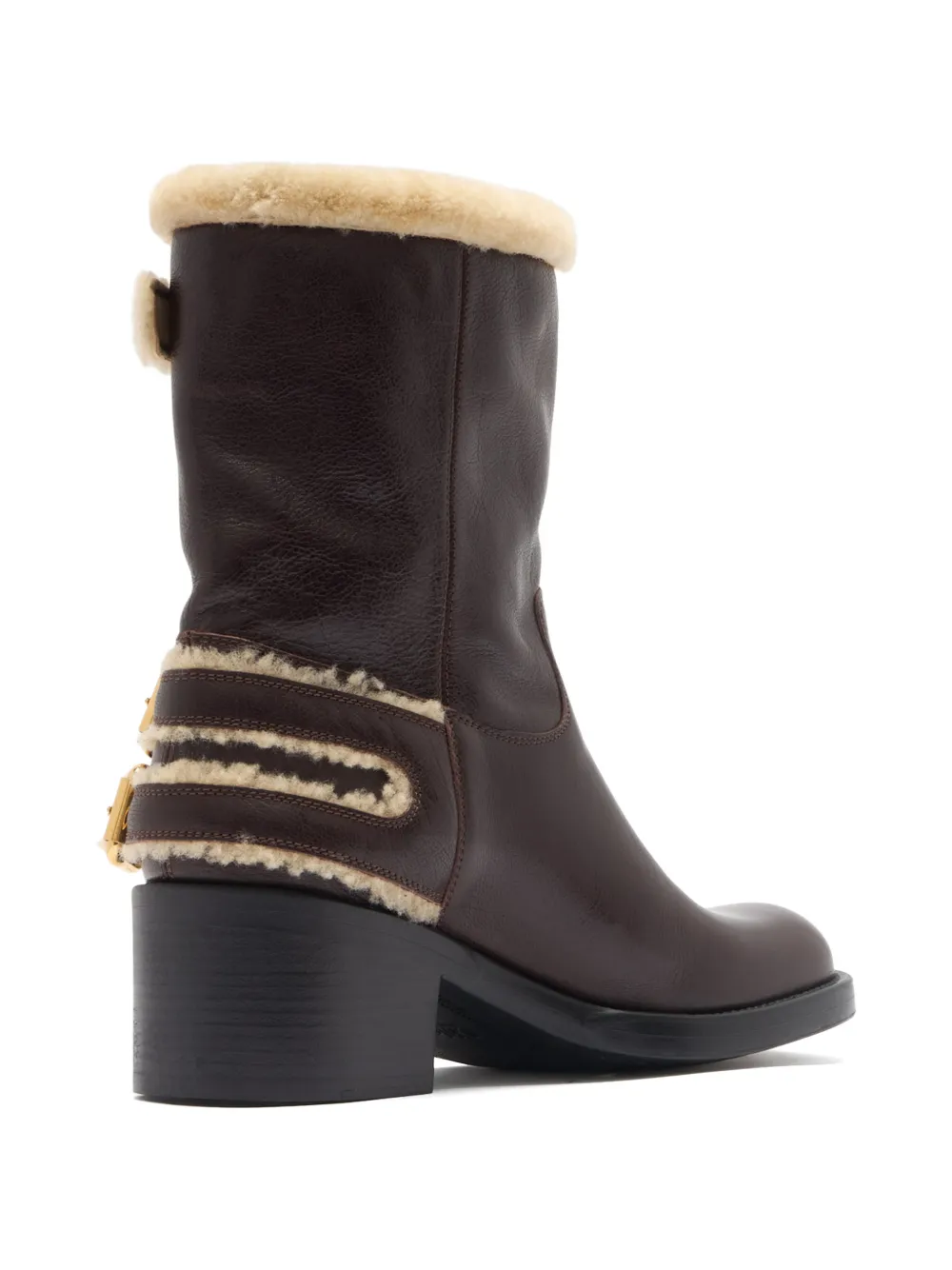 Chloé Dakota lammy laarzen met gesp Bruin