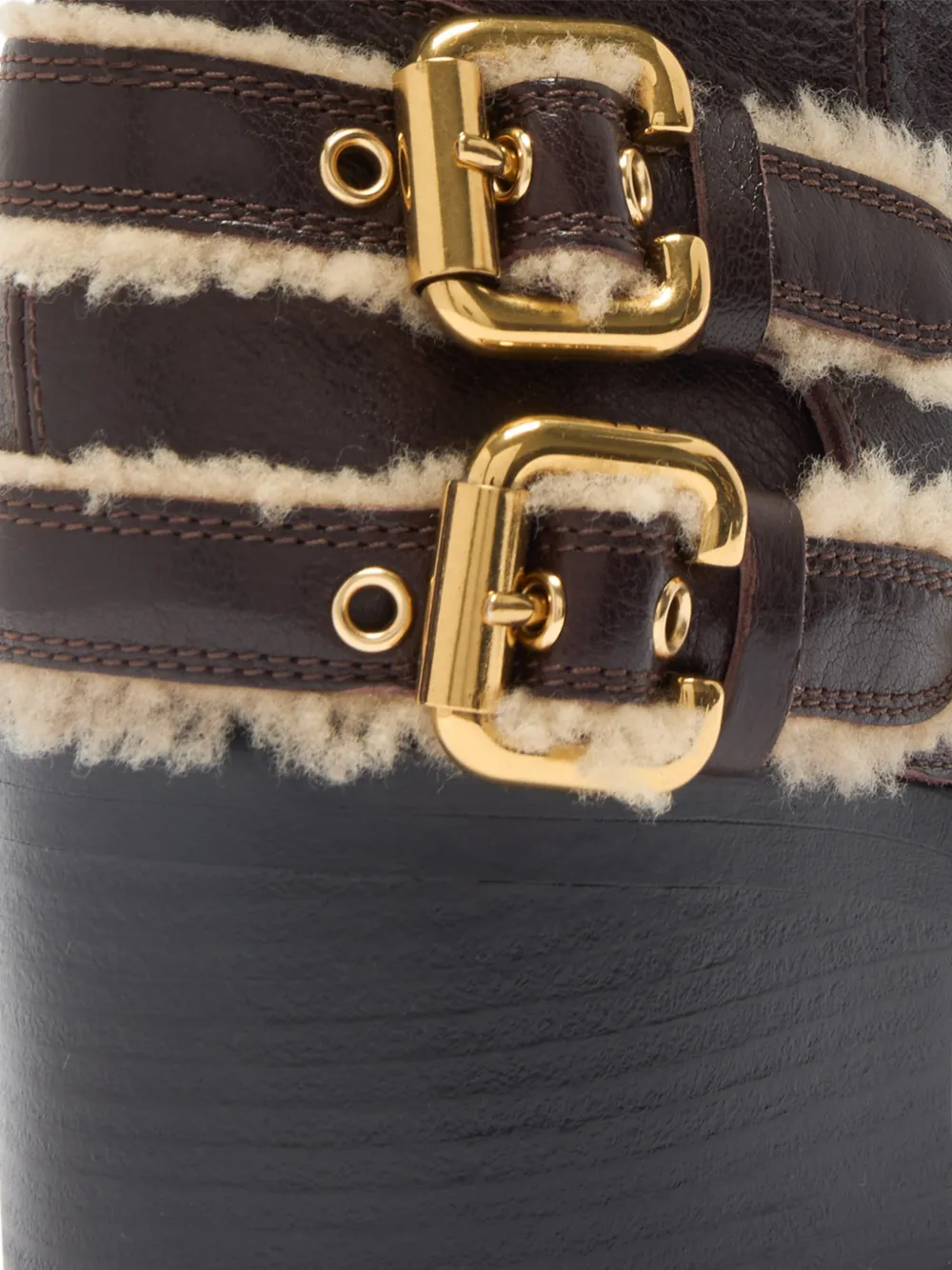 Chloé Dakota lammy laarzen met gesp Bruin