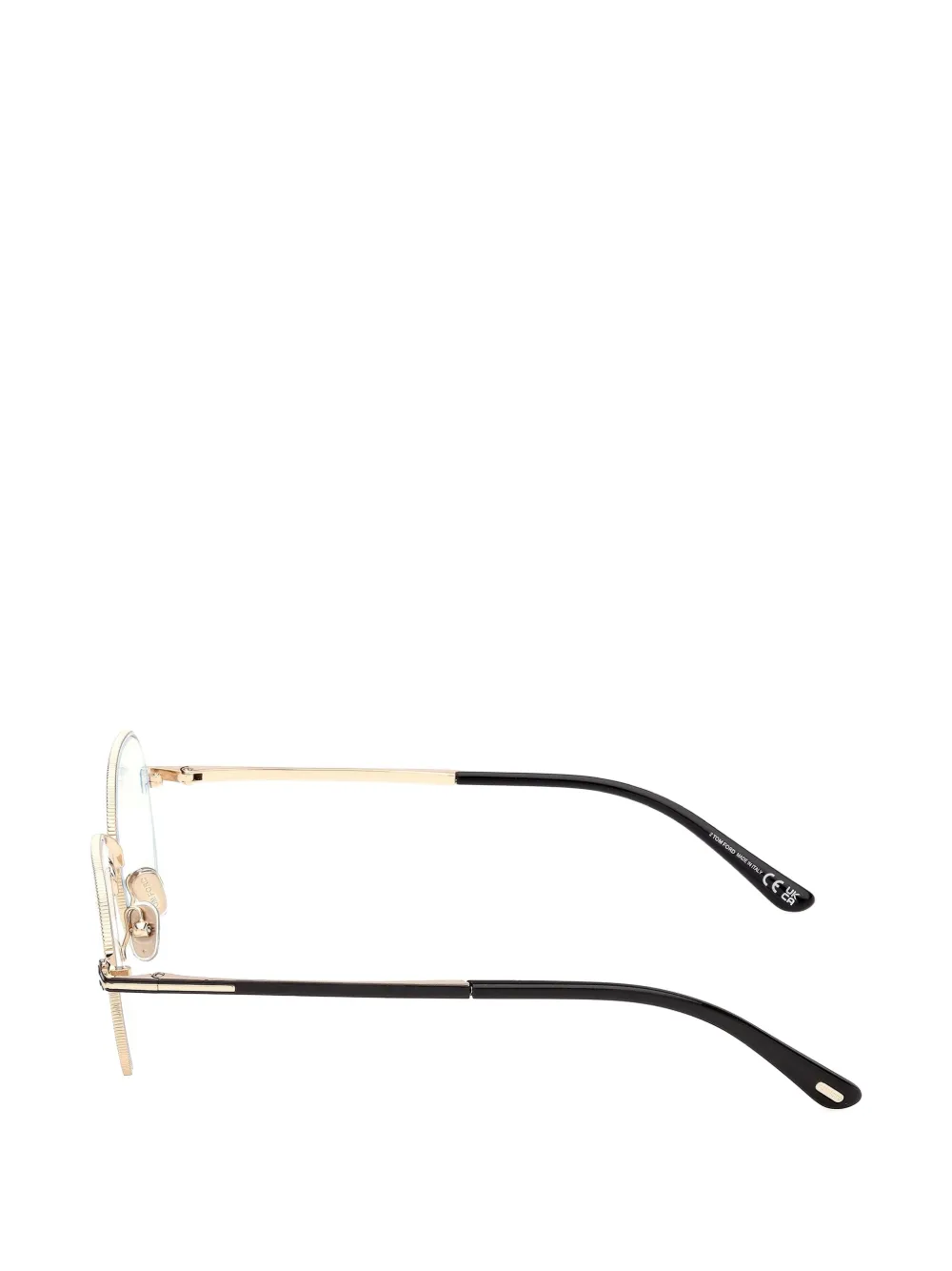 TOM FORD Eyewear Bril met rond montuur Goud