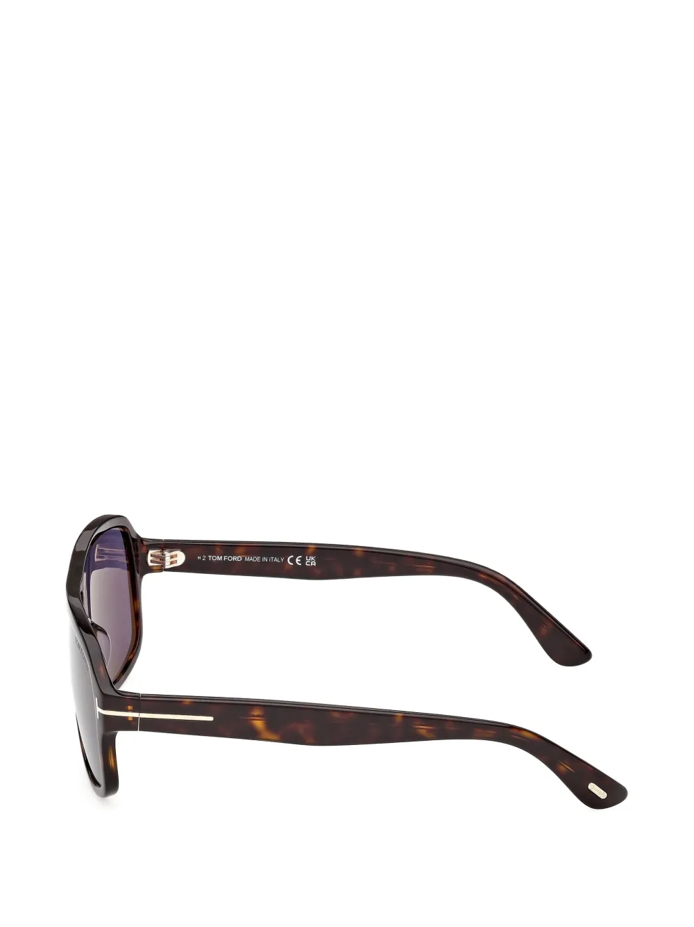 TOM FORD Eyewear Zonnebril met geometrisch montuur Bruin
