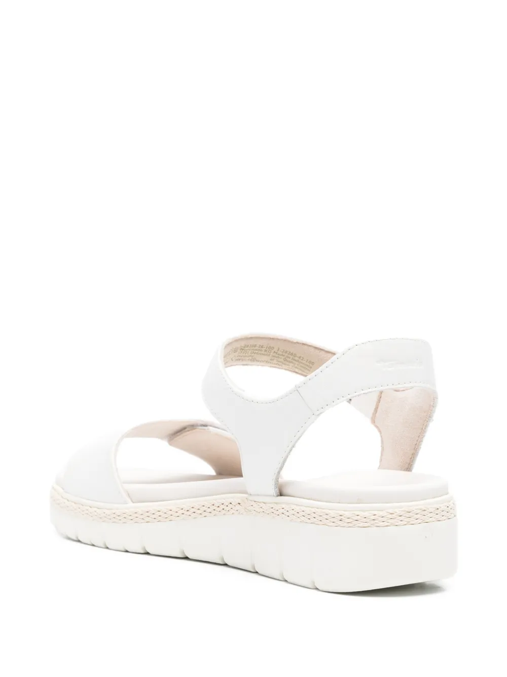 TAMARIS Slippers met logopatch Wit